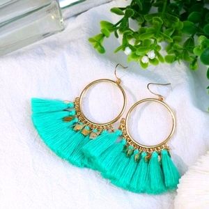 Tassle Hoop Earrings
